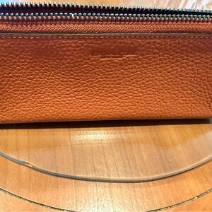 Coach Brown Leather Clutch